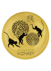 Niue 2016   Jahr des Affen  Lunar Serie Gold 1 oz