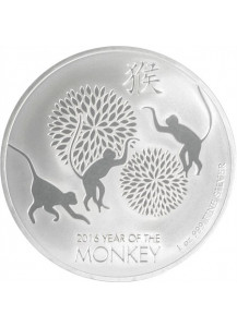 Niue 2016 Lunar Affe 1 oz Silber