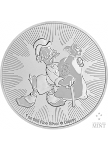 Niue 2018  Scrooge McDuck  - Dagobert Duck Silber 1 oz   