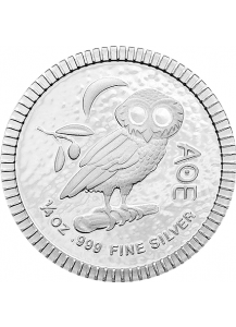 Niue 2017    Eule von Athen  Silber 1/4 oz   