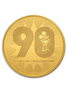 Niue 2018  Disney 90 Jahre Mickey Mouse  Gold 1 oz   