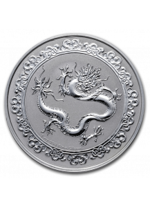 Niue 2019  Celestial Animals The  Green Dragon - Grüner Drache Silber 1 oz