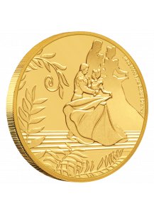 NIUE 2020 Cinderella - 70 Jahre Aschenputtel  Gold 1/4  oz  Auflage 100 Stück