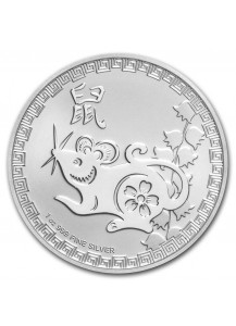 Niue 2020 Year of the RAT - Maus - Lunar Serie  Silber 1 oz