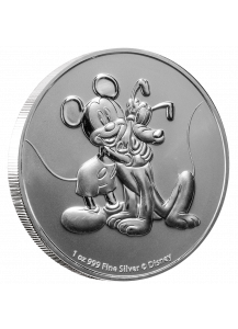 Niue 2020 Mickey & Pluto Silber 1 oz