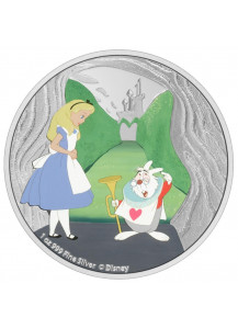 Niue 2021 Alice im Wunderland - DAS WEISSE KANINCHEN Silber 1 oz