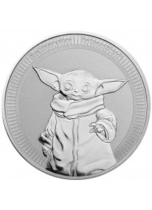 Niue 2021 BABY YODA - GROGU - Mandalorian Star Wars Silber 1 oz 