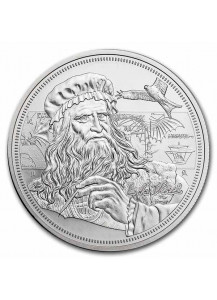 Niue 2021    Icons of Inspiration - da Vinci  Silber 1 oz   
