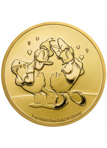 Niue 2021  Donald und Daisy  Disney Gold 1 oz