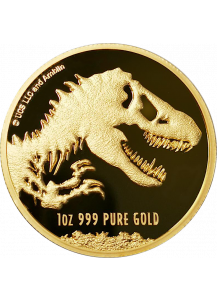 Niue 2021  JURASSIC PARK  World Movie  Gold 1 oz 