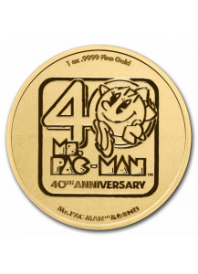 Niue 2021  40 Jahre  Ms.PAC MAN   Gold 1 oz
