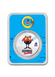 Niue 2021 Sonic - DR. EGGMAN  Silber 1 oz FARBE + BLISTER