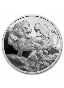 Niue 2022 Apex Predators: LION VS HYENAS  Silber 1 oz 
