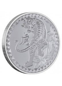 Niue 2022 Year of the tiger - TIGER - Lunar Serie  Silber 1 oz