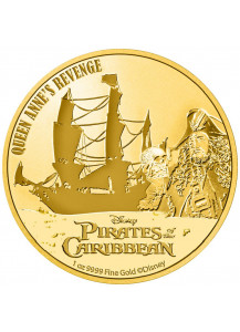 Niue 2022 Queen Anne`s Revenge - Fluch der Karibik Gold 1 oz