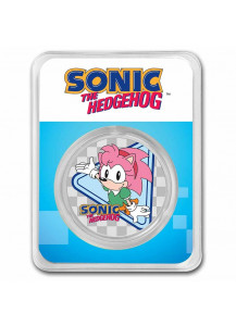 Niue 2022 Sonic the Hedgehog - Amy Rose Blister Farbe Silber 1 oz