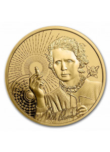 Niue 2023    Icons of Inspiration - MARIE CURIE  GOLD 1 oz polierte Platte PP