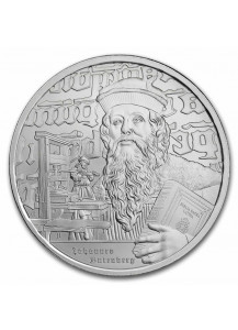 Niue 2024    Icons of Inspiration - JOHANNES GUTENBERG Silber 1 oz