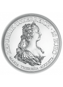 Österreich 2017  Tapferkeit und Entschlossenheit  Serie: Maria Theresia Silber 20 €
