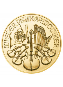 Österreich 2022    Wiener Philharmoniker     Gold 1/25 oz