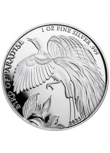 Papua New Guinea 2023 BIRD OF PARADISE    Silber 1 oz