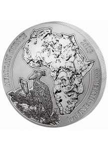 Ruanda 2019 Schuhschnabel 1 oz Silber
