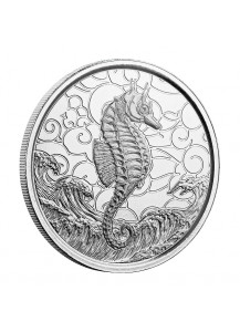 Samoa 2020  Seepferdchen - Seahorse  Silber 1 oz