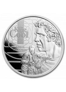 Samoa 2021 STEVE MC QUEEN - The King of coll  Silber 1 oz