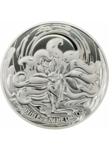 Samoa 2023  Nine Tailed Fox - Asia Mythical Creatures Silber 1 oz