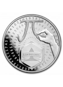 Solomon Inseln 2024  Kreiszahl Pi Silber 1 oz