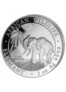 Somalia 2017   Elefant 1 oz Silber