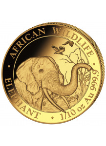 Somalia 2018  Elefant  Gold 1/10 oz