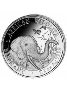 Somalia 2018   Elefant 1/2 oz Silber