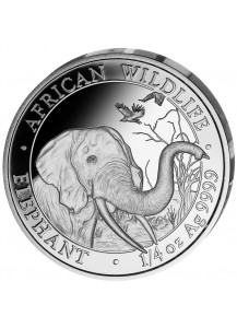 Somalia 2018   Elefant 1/4  oz Silber