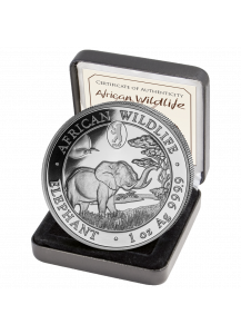 Somalia 2019   Elefant Privy Mark WMF Berliner Bär 1 oz Silber