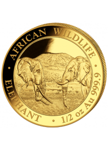 Somalia 2020   Elefant  Gold 1/2 oz