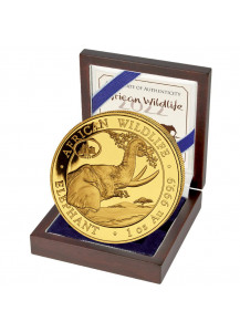 Somalia 2022  Elefant Privy  ANA   Chicago  1 oz Gold