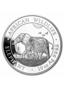 Somalia 2022  Elefant 10 oz Silber