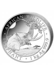 Somalia 2023  Elefant 1 Kilo Silber