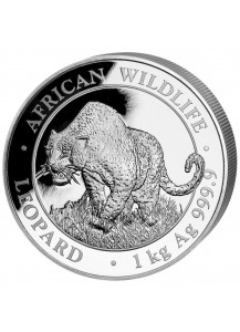 Somalia 2023  Leopard Silber 1 KILO