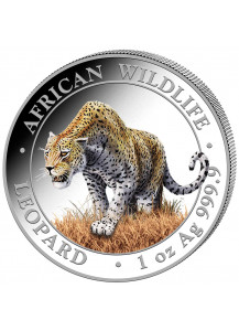 Somalia 2023  Leopard 1 oz Silber  FARBE