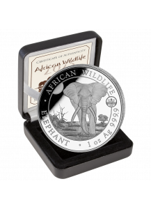 Somalia 2025  Elefant WMF Privy     Auflage 1000 Stück 1 oz Silber
