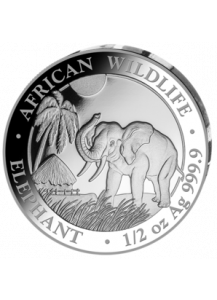 Somalia 2017   Elefant 1/2 oz Silber