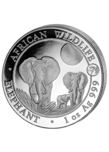 Somalia 2014   Elefant Privy Pferd 1 oz Silber