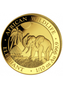 Somalia 2017  Elefant  Gold 1/10 oz