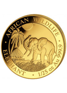 Somalia 2017   Elefant    Gold 1/25 oz