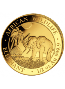 Somalia 2017   Elefant  Gold 1/2 oz