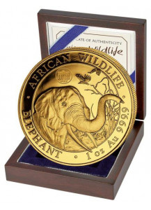 Somalia 2018   Elefant Privy WMF Berlin Brandenburger Tor  Auflage 100 Stück 1 oz Gold