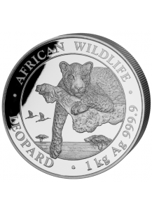 Somalia 2020  Leopard Silber 1 KILO