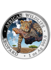 Somalia 2020  Leopard 1 oz Silber FARBE